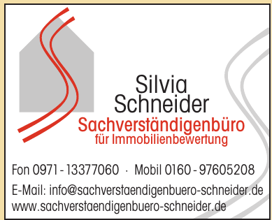 Silvia Schneider Sachverständigenbüro für Immobilienbewertung Silvia Schneider Sachverständigenbüro für Immobilienbewertung