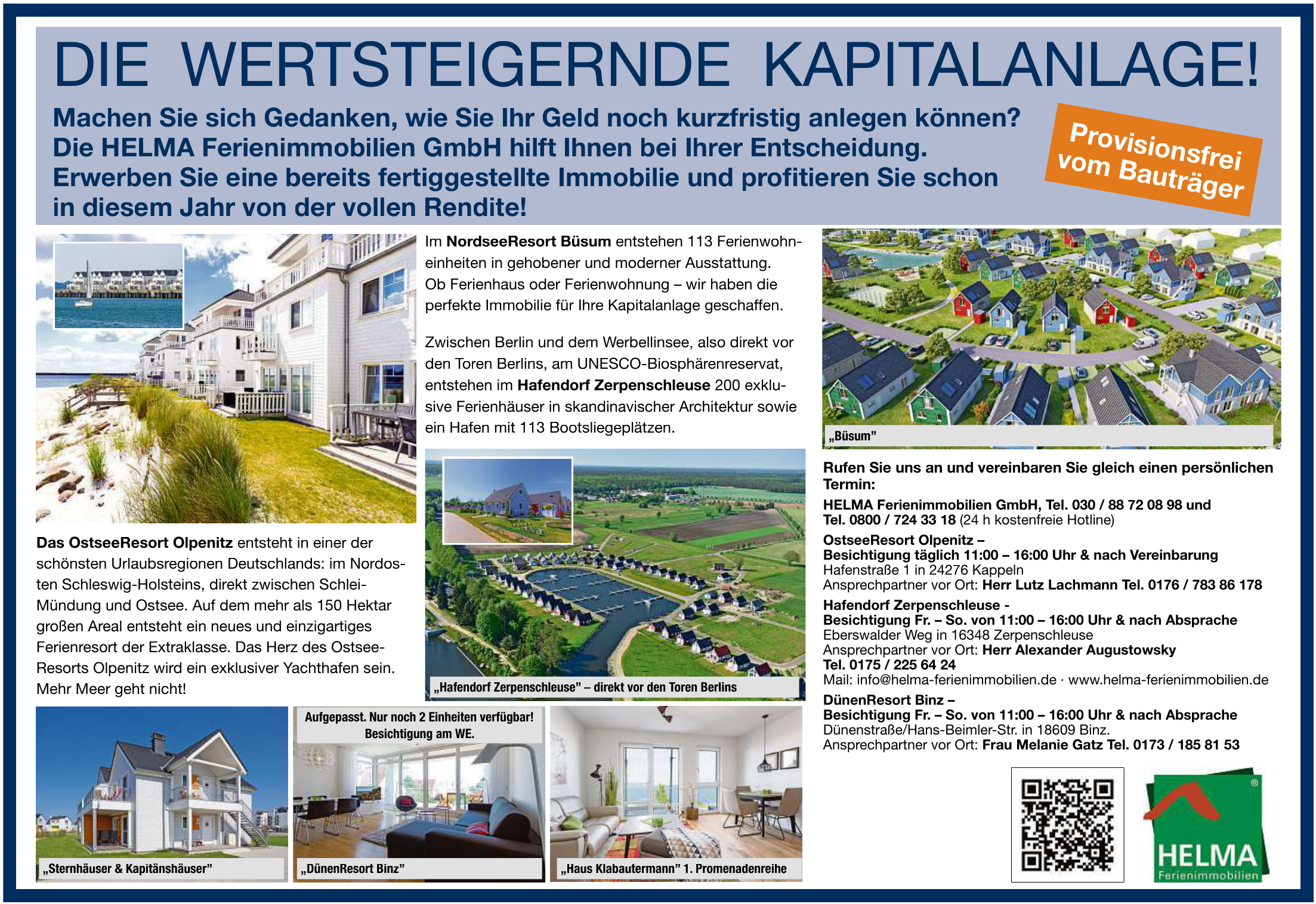 HELMA Ferienimmobilien GmbH - OstseeResort Olpenitz HELMA Ferienimmobilien GmbH - OstseeResort Olpenitz