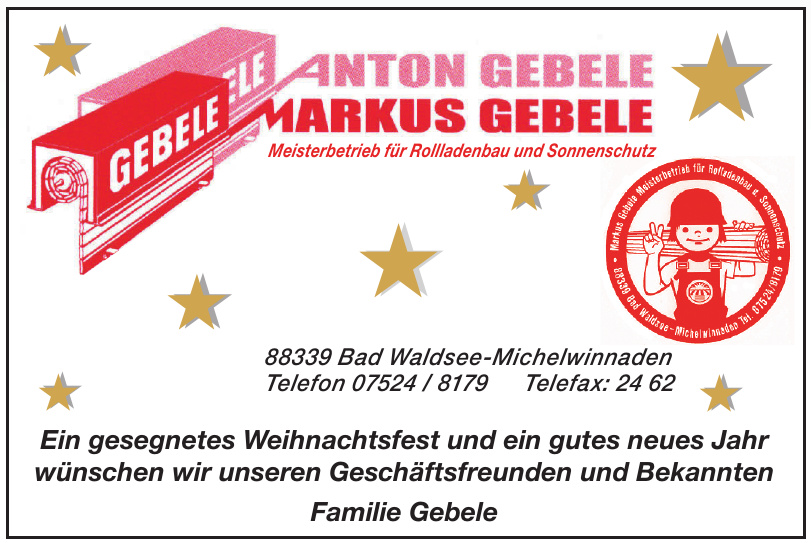 Anton und Markus Gebele, Meisterbetrieb für Rollladenbau und Sonnenschutz