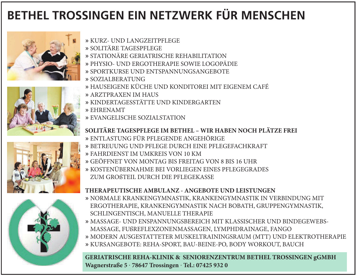 Seniorenzentrum Bethel gGmbH Seniorenzentrum Bethel gGmbH