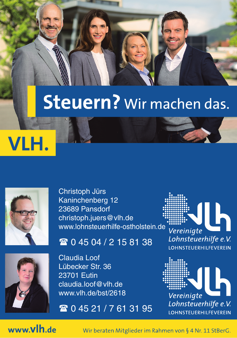 VLH-Vereinigte Lohnsteuerhilfe e.V.-Christoph Jürs VLH-Vereinigte Lohnsteuerhilfe e.V.-Christoph Jürs
