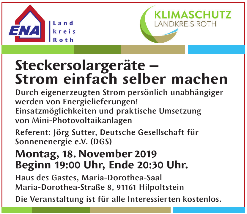 ENA– Unabhängige EnergieBeratungsAgentur Landkreis Roth GmbH ENA– Unabhängige EnergieBeratungsAgentur Landkreis Roth GmbH