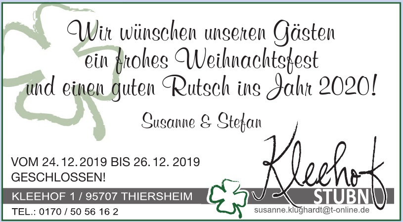 Kleehof Stubn Kleehof Stubn