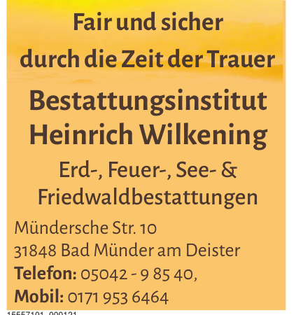 Bestattungsinstitut Heinrich Wilkening Bestattungsinstitut Heinrich Wilkening