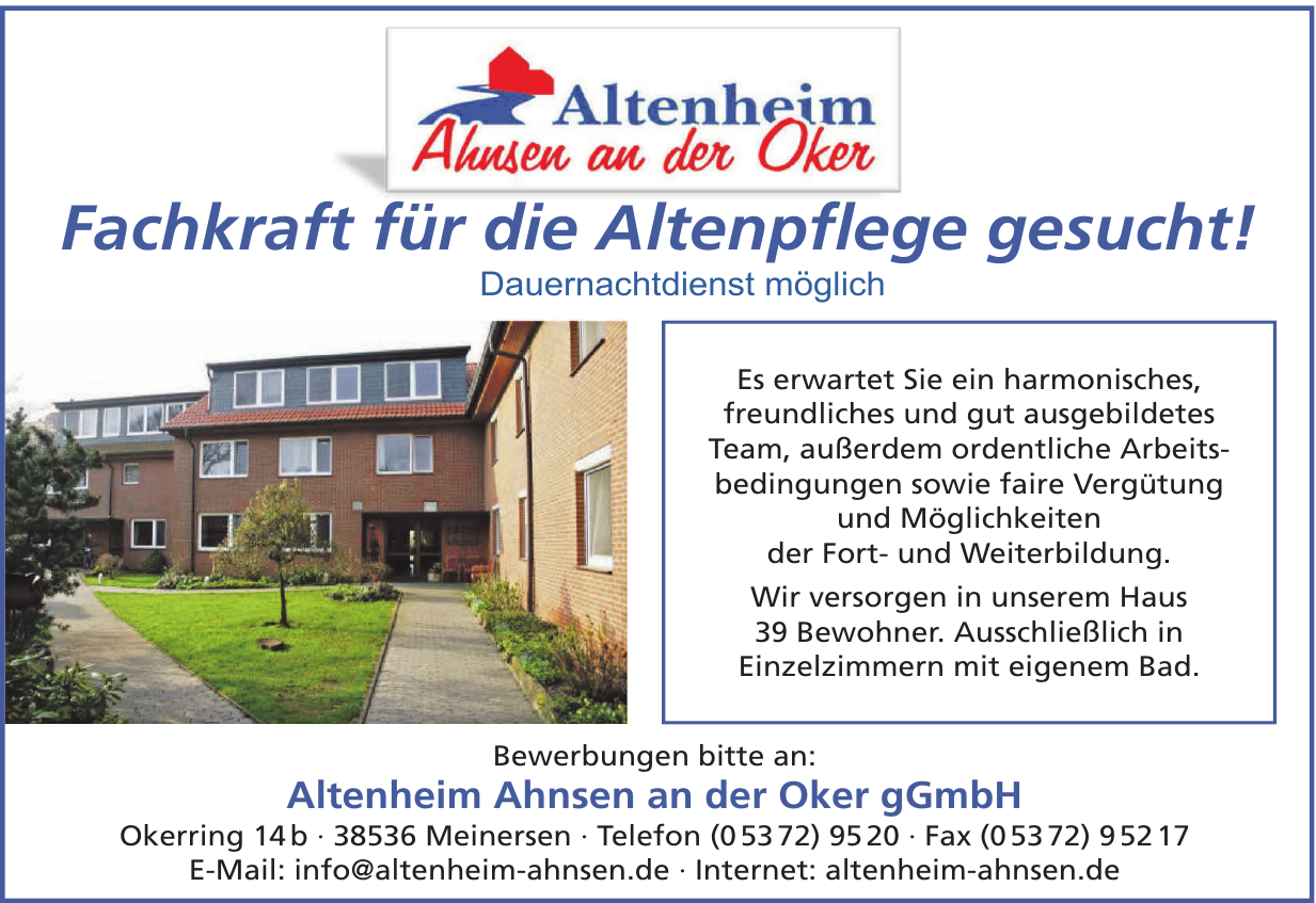 Altenheim Ahnsen an der Oker gGmbH Altenheim Ahnsen an der Oker gGmbH