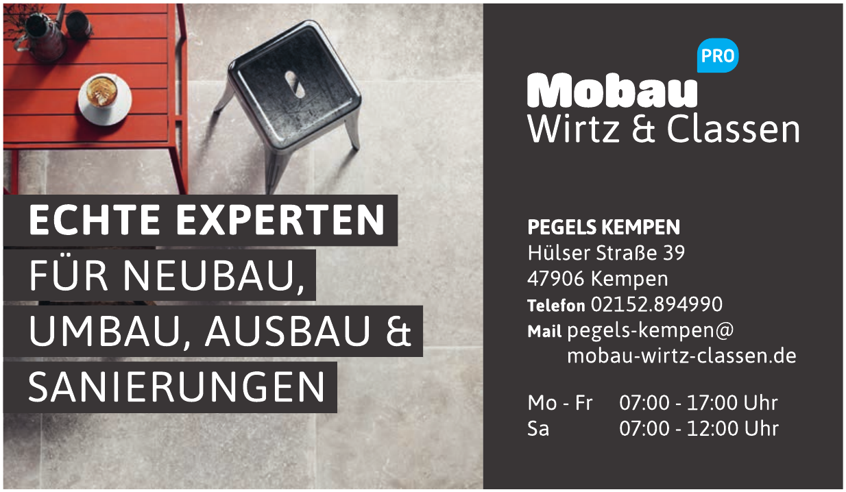 Mobau - Pegels Kempen Mobau - Pegels Kempen