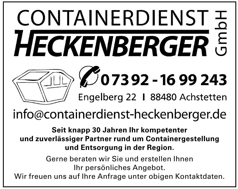 Containerdienst Heckenberger GmbH Containerdienst Heckenberger GmbH