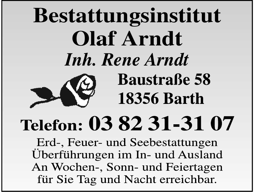 Bestattungsinstitut Olaf Arndt Bestattungsinstitut Olaf Arndt