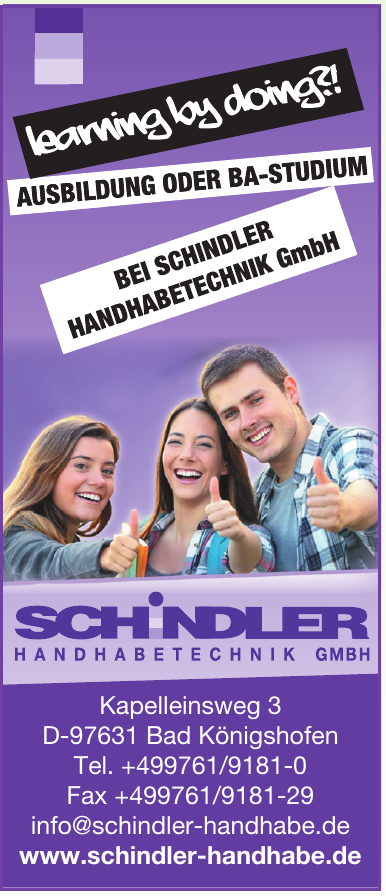 Schindler Handhabetechnik GmbH Schindler Handhabetechnik GmbH