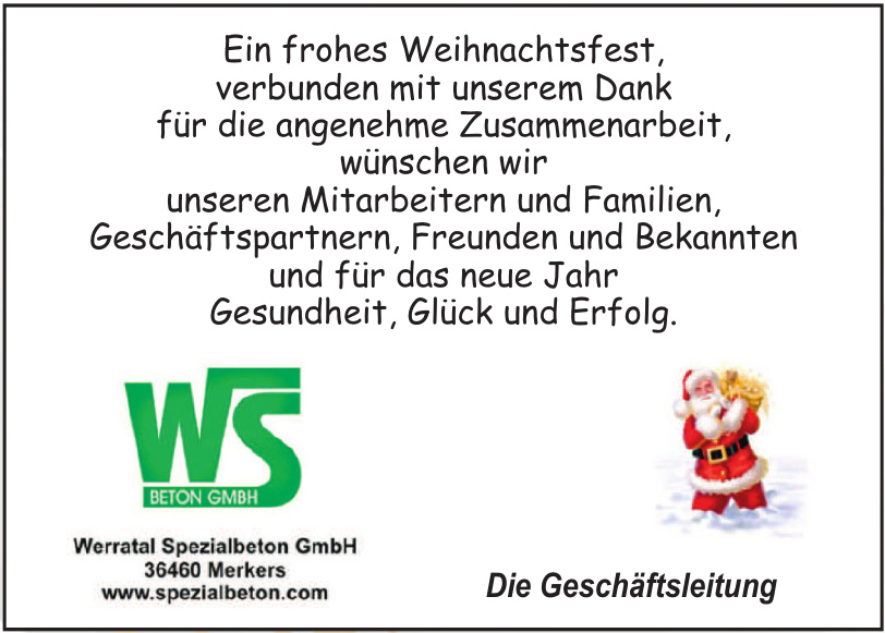 WerratalSpezialbeton GmbH WerratalSpezialbeton GmbH