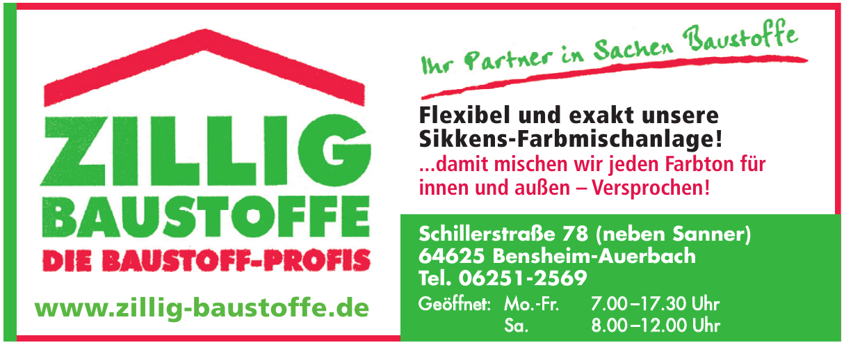 Zillig Baustoffe Zillig Baustoffe