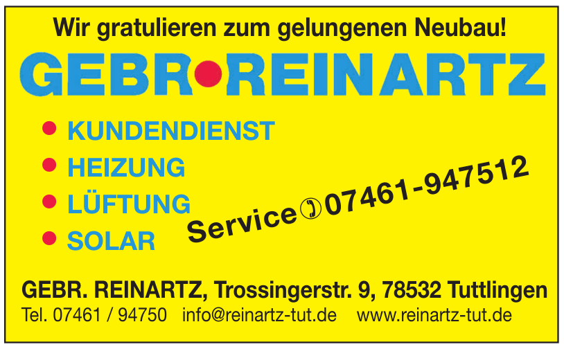 Gebr. Reinartz Gebr. Reinartz