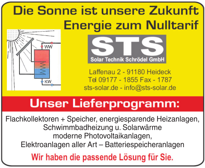 STS Solar Technik Schrödel GmbH STS Solar Technik Schrödel GmbH