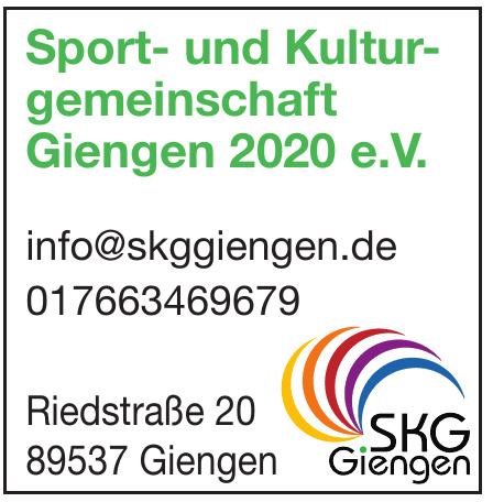 Sport- und Kulturgemeinschaft Giengen 2020 e.V,