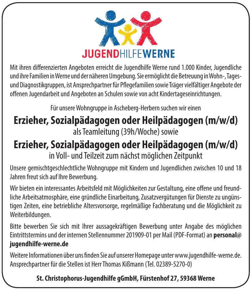 St.Christophorus-Jugendhilfe gGmbH St.Christophorus-Jugendhilfe gGmbH