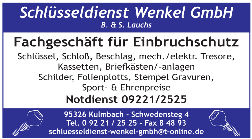Schlüsseldienst Wenkel GmbH Schlüsseldienst Wenkel GmbH