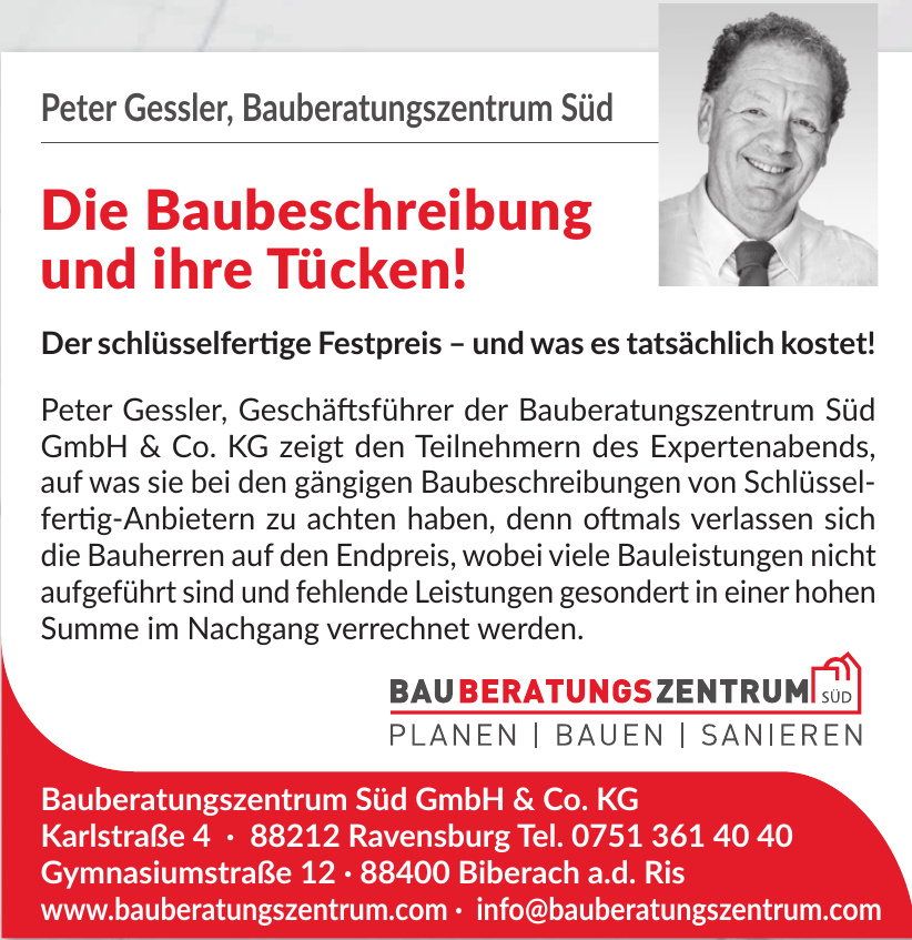 Bauberatungszentrum Süd GmbH & Co. KG Bauberatungszentrum Süd GmbH & Co. KG