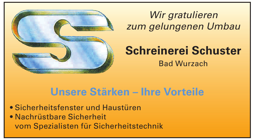 Schreinerei Schuster Schreinerei Schuster