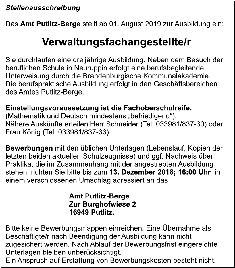 Amt Putlitz-Berge Amt Putlitz-Berge