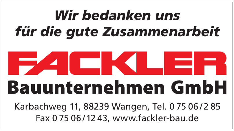 Fackler Bauunternehmen GmbH Fackler Bauunternehmen GmbH