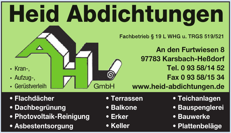 Heid Abdichtungen Heid Abdichtungen