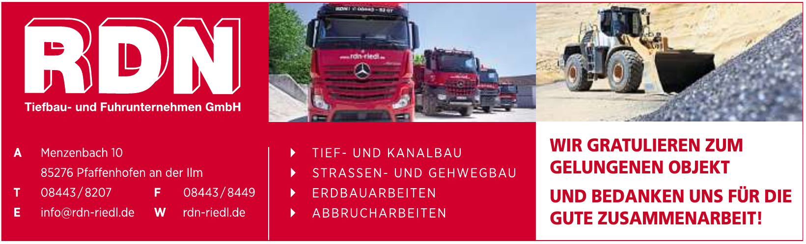 RDN Tiefbau- und Fuhrunternehmen GmbH RDN Tiefbau- und Fuhrunternehmen GmbH