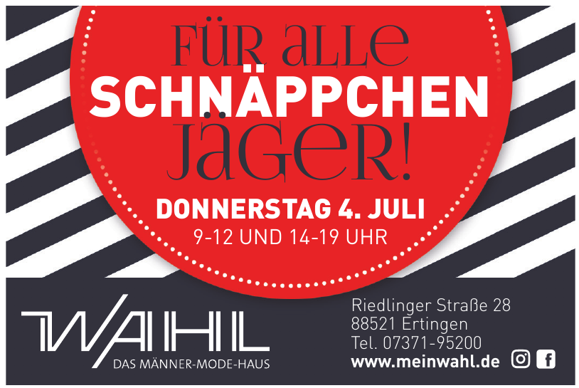 Das Männer-Mode-Haus Wahl Das Männer-Mode-Haus Wahl