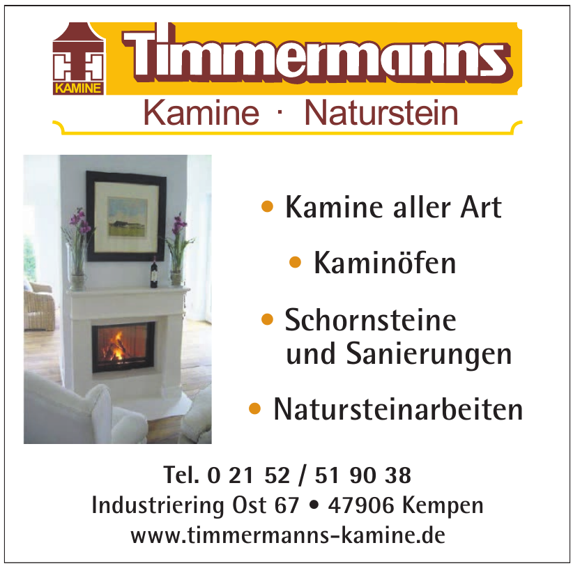 Timmermanns Kamine - Naturstein Timmermanns Kamine - Naturstein