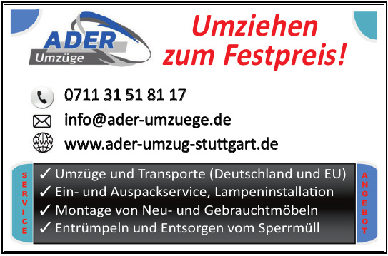 ADER Umzüge und Transporte GmbH