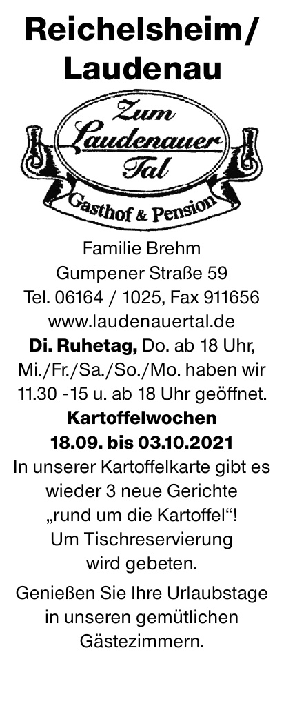 Gasthof & Pension Zum Laudenauer Tal
