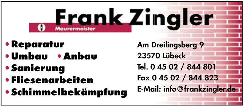 Maurermeister Frank Zingler Maurermeister Frank Zingler