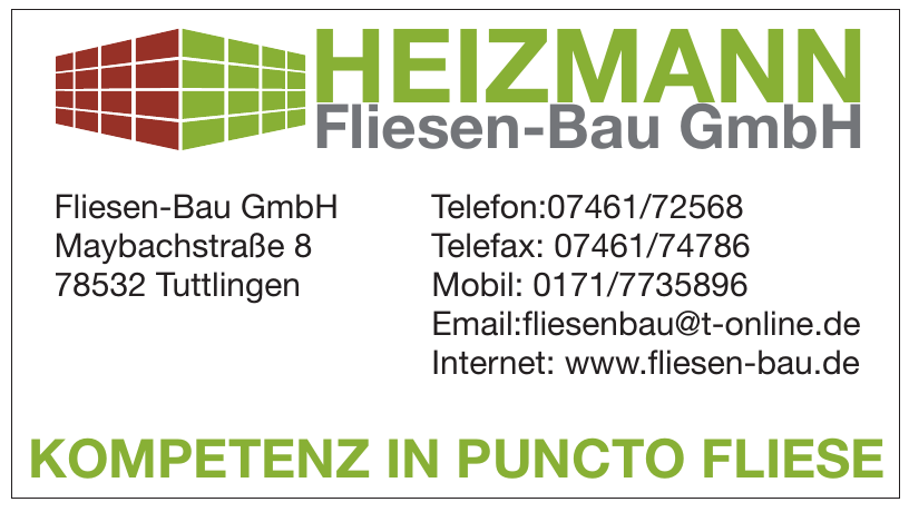 Fliesen-Bau GmbH Fliesen-Bau GmbH