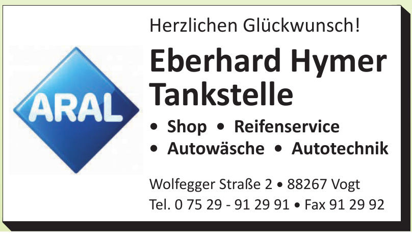 ARAL Eberhard Hymer Tankstelle ARAL Eberhard Hymer Tankstelle