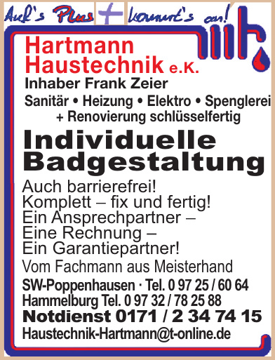 Hartmann Haustechnik e.K. Hartmann Haustechnik e.K.