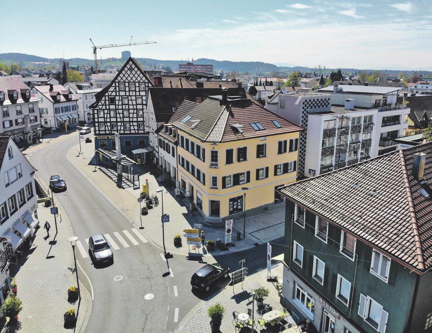 Das neue Büro in Tettnang liegt zentral am Bärenplatz. Foto: Helga-Agentur Das neue Büro in Tettnang liegt zentral am Bärenplatz. Foto: Helga-Agentur