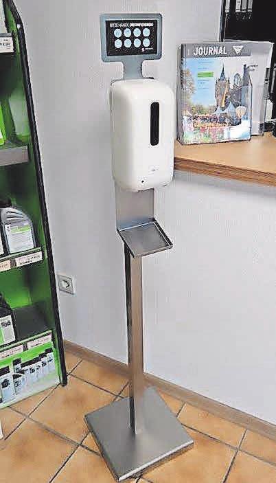 Schutzmaßnahmen im Autohaus Viole – auf Hygiene wird besonders geachtet. FOTO: R Schutzmaßnahmen im Autohaus Viole – auf Hygiene wird besonders geachtet. FOTO: R