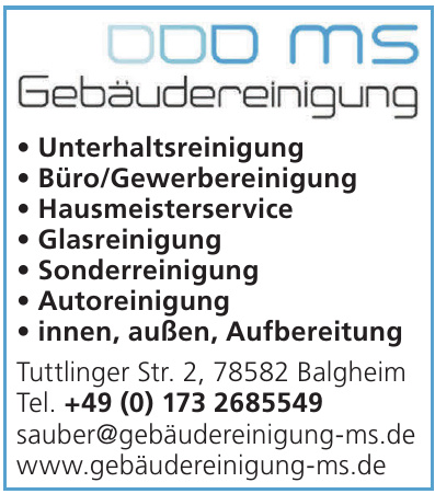 MS Gebäudereinigung MS Gebäudereinigung
