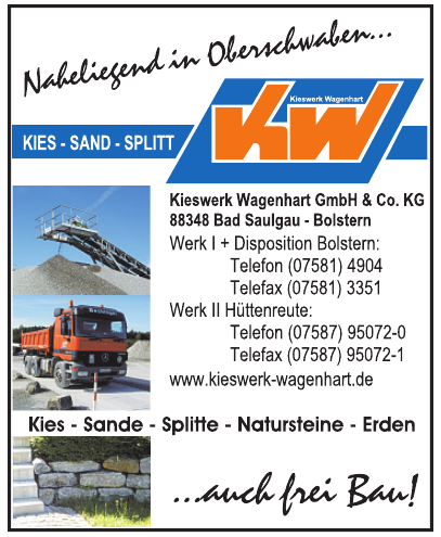 Kieswerk Wagenhart GmbH & Co. KG Kieswerk Wagenhart GmbH & Co. KG