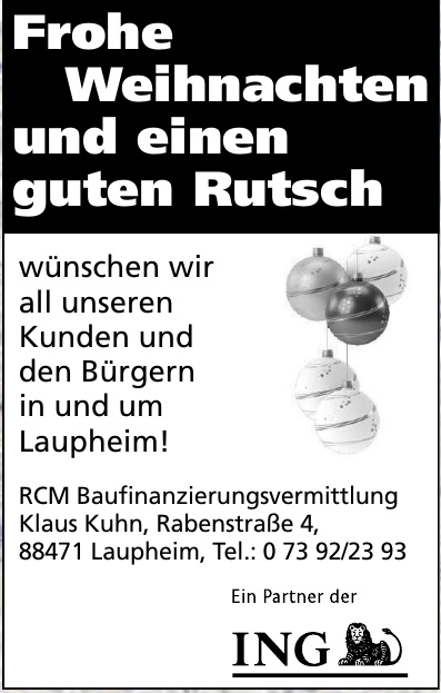 RCM Baufinanzierungsvermittlung Klaus Kuhn
