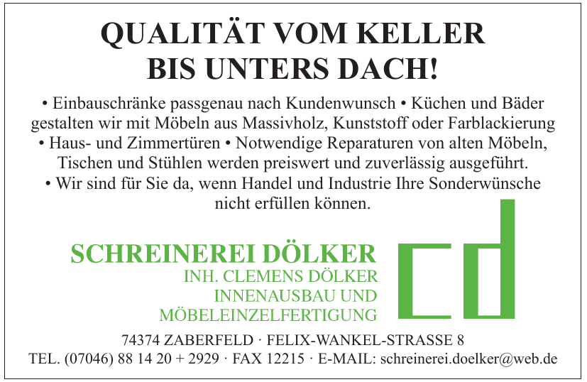 Schreinerei Dölker Schreinerei Dölker