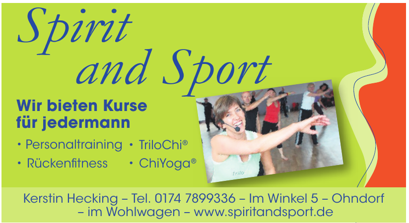Spirit and Sport Spirit and Sport