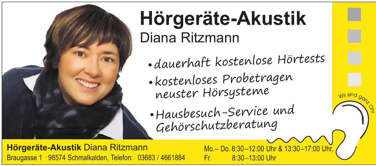 Hörgeräte-Akustik Diana Ritzmann Hörgeräte-Akustik Diana Ritzmann