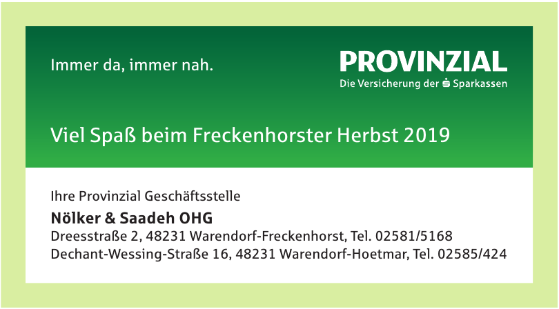 Provinzial Geschäftsstelle - Nölker & Saadeh OHG Provinzial Geschäftsstelle - Nölker & Saadeh OHG
