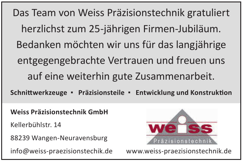 Weiss Präzisionstechnik GmbH Weiss Präzisionstechnik GmbH