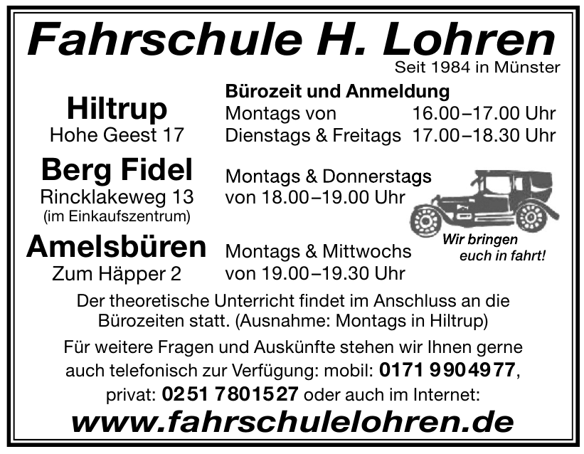 Fahrschule H. lohren Fahrschule H. lohren