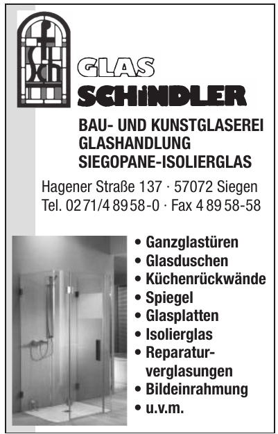 Glas Schindler Glas Schindler