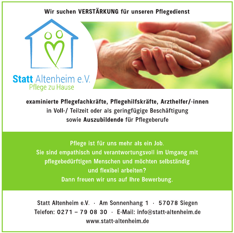 Statt Altenheim e.V. Statt Altenheim e.V.