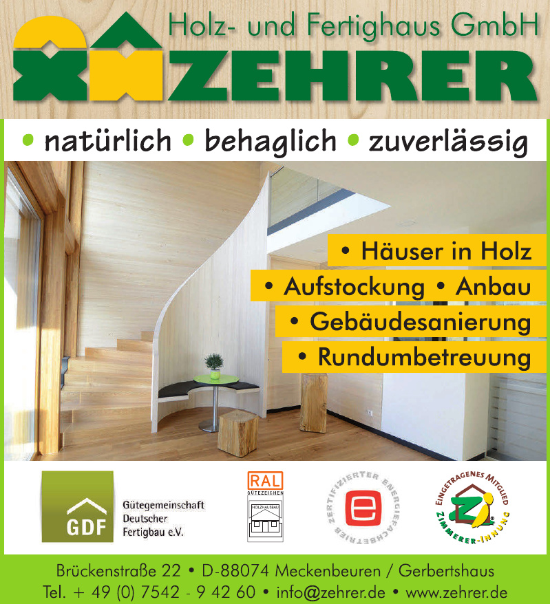 Zehrer Holz- und Fertighaus GmbH Zehrer Holz- und Fertighaus GmbH