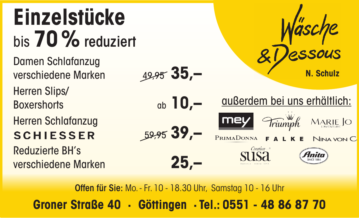 Wäsche & Dessous Wäsche & Dessous