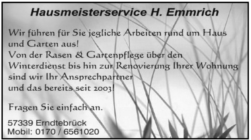 Hausmeisterservice H. Emmrich Hausmeisterservice H. Emmrich